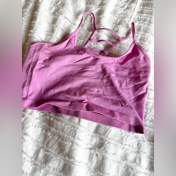 Pink women’s bralette, no pads, thinner material - Picture 1 of 1